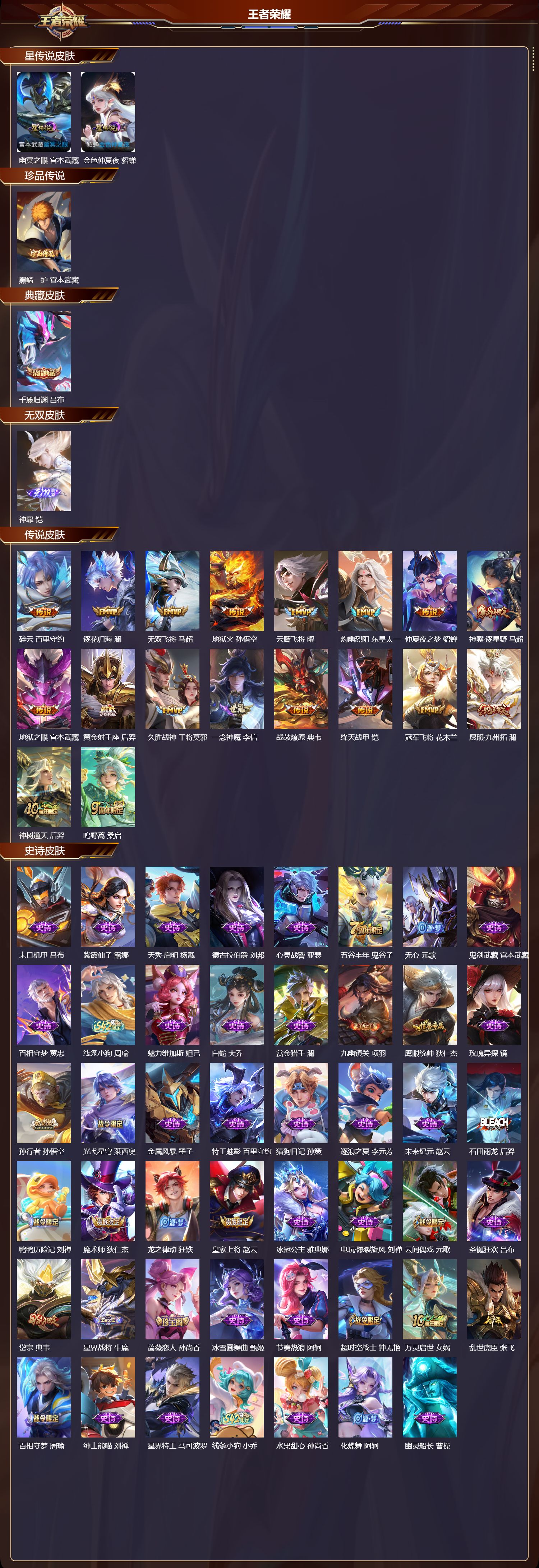 WZQM4254845王者荣耀账号详情图2