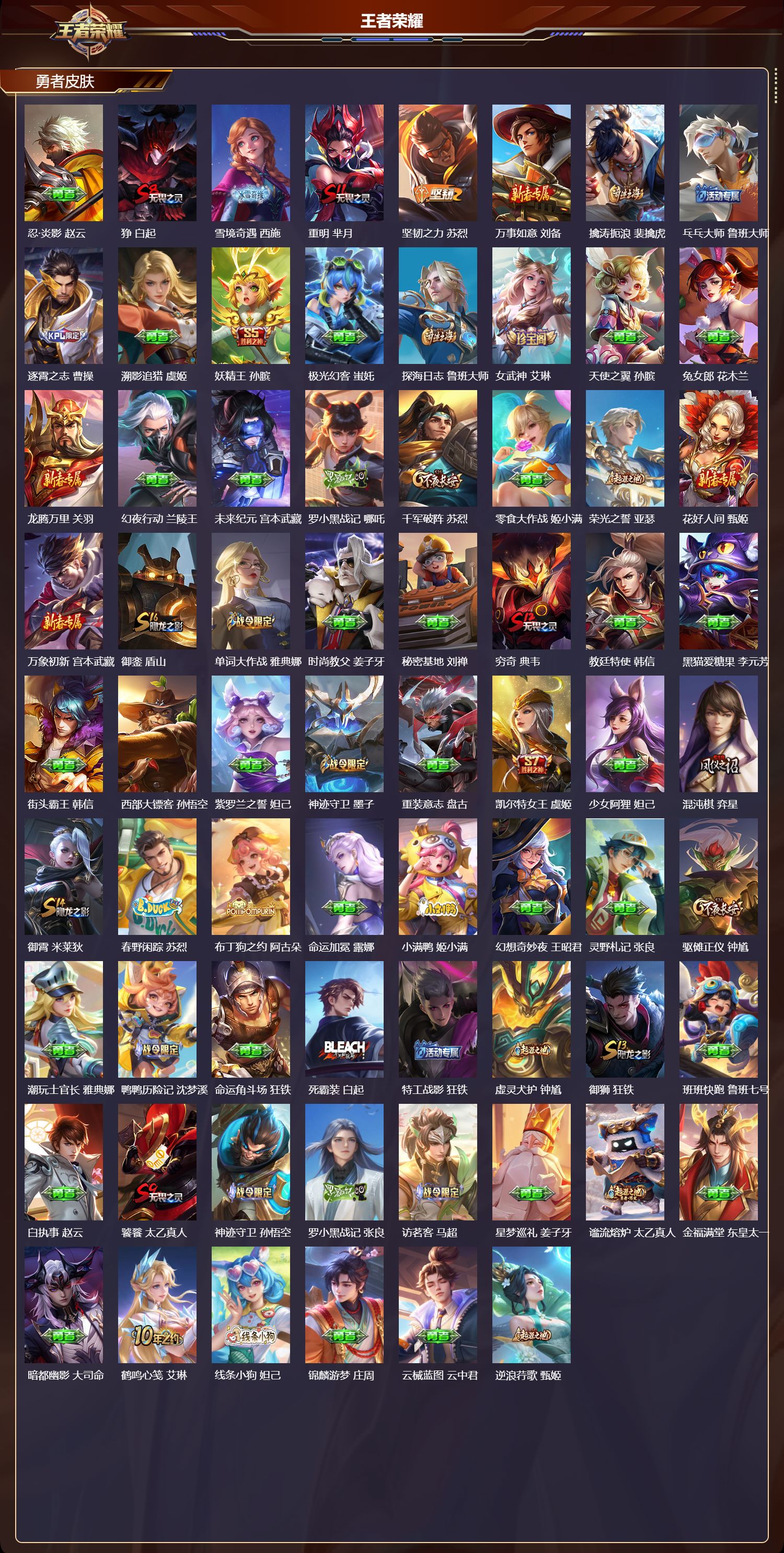 WZMK4254710王者荣耀账号详情图5