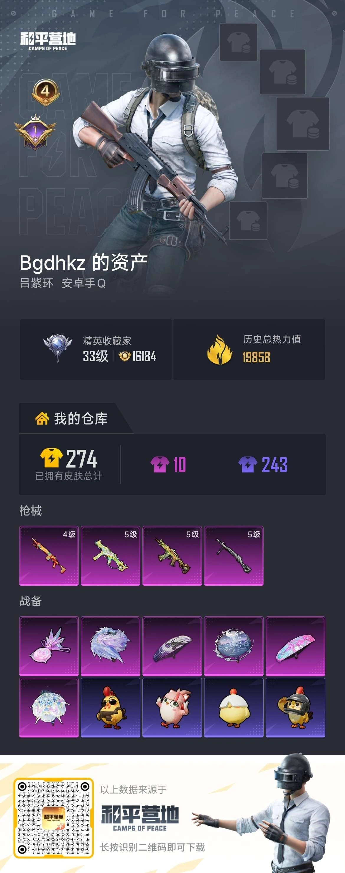 HPSJ4140449和平精英账号详情图2