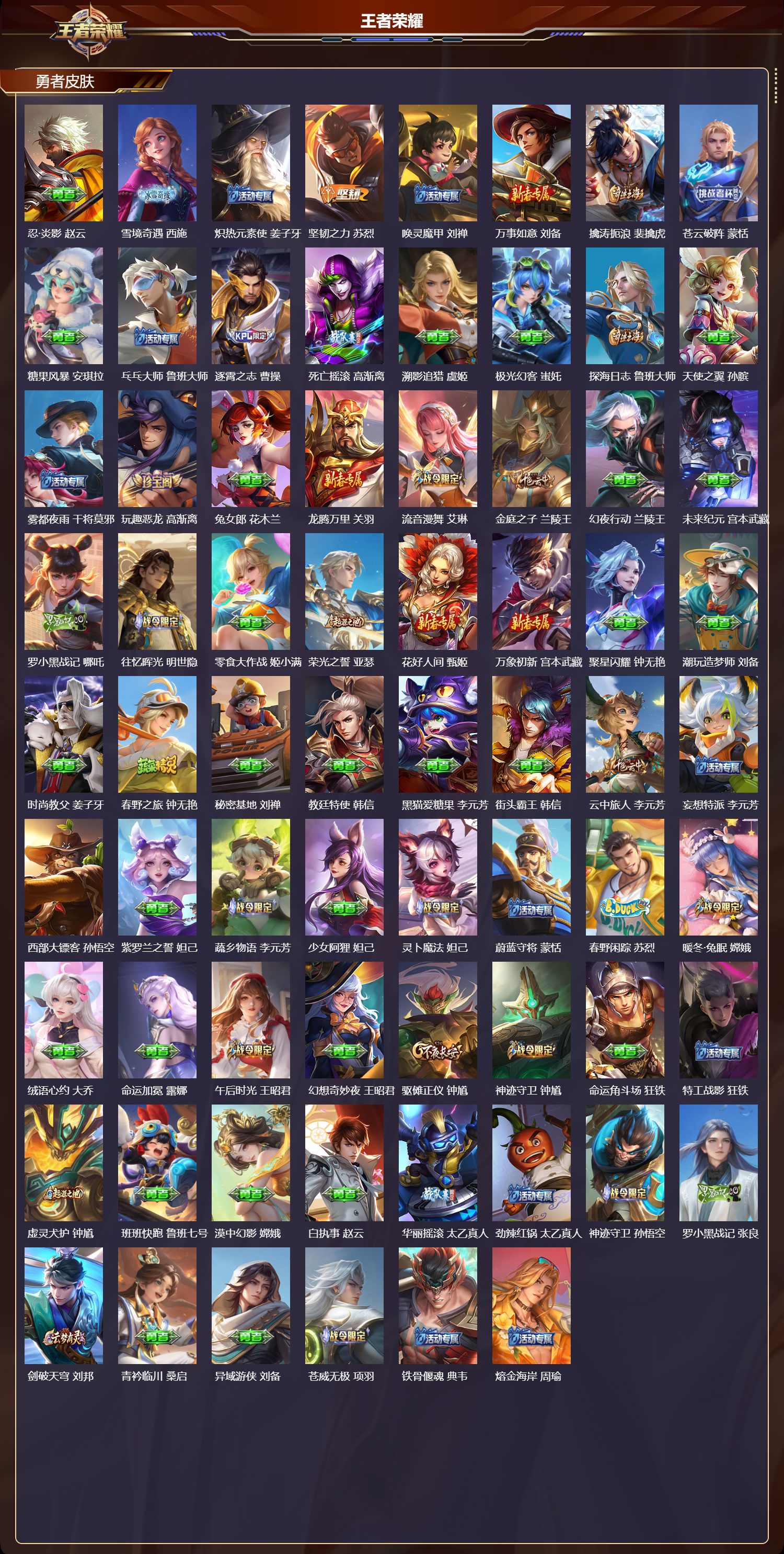 WZMK4254889王者荣耀账号详情图5