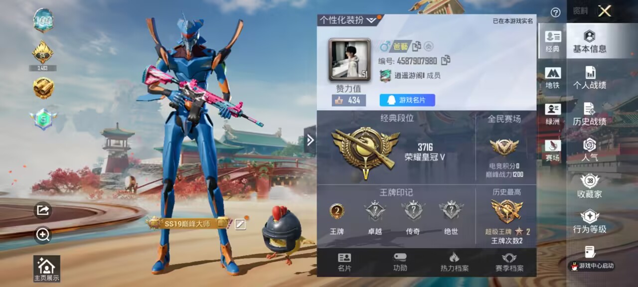 HPSJ4140315和平精英账号详情图3