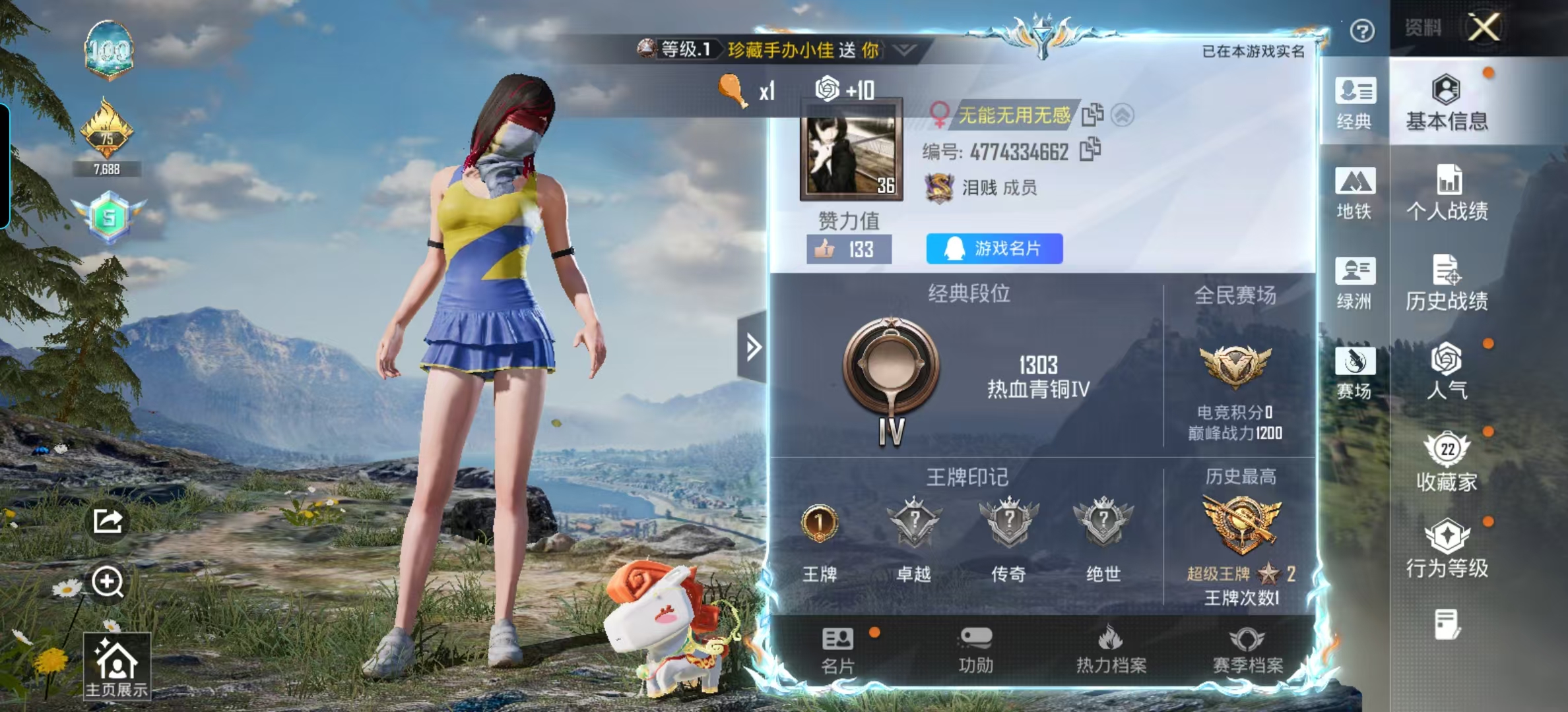 HPSJ4140426和平精英账号详情图3