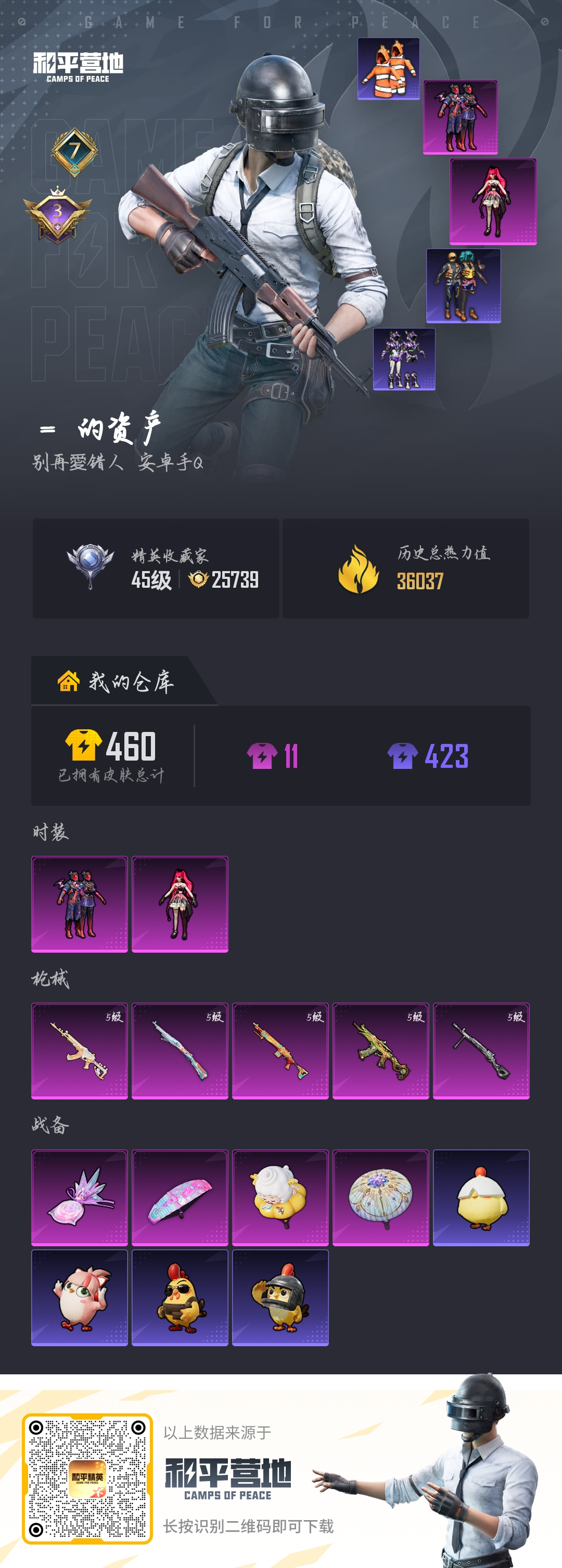 HPSJ4140160和平精英账号详情图2