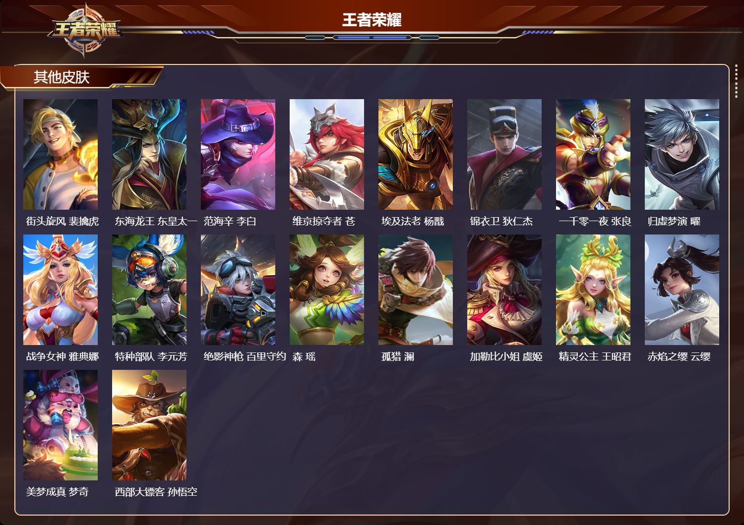 WZMK4254743王者荣耀账号详情图4