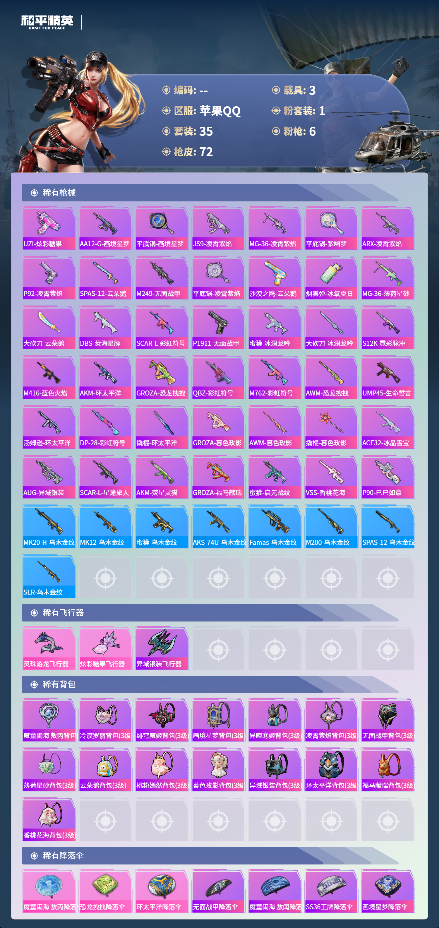 HPCMW4153566和平精英账号详情图3