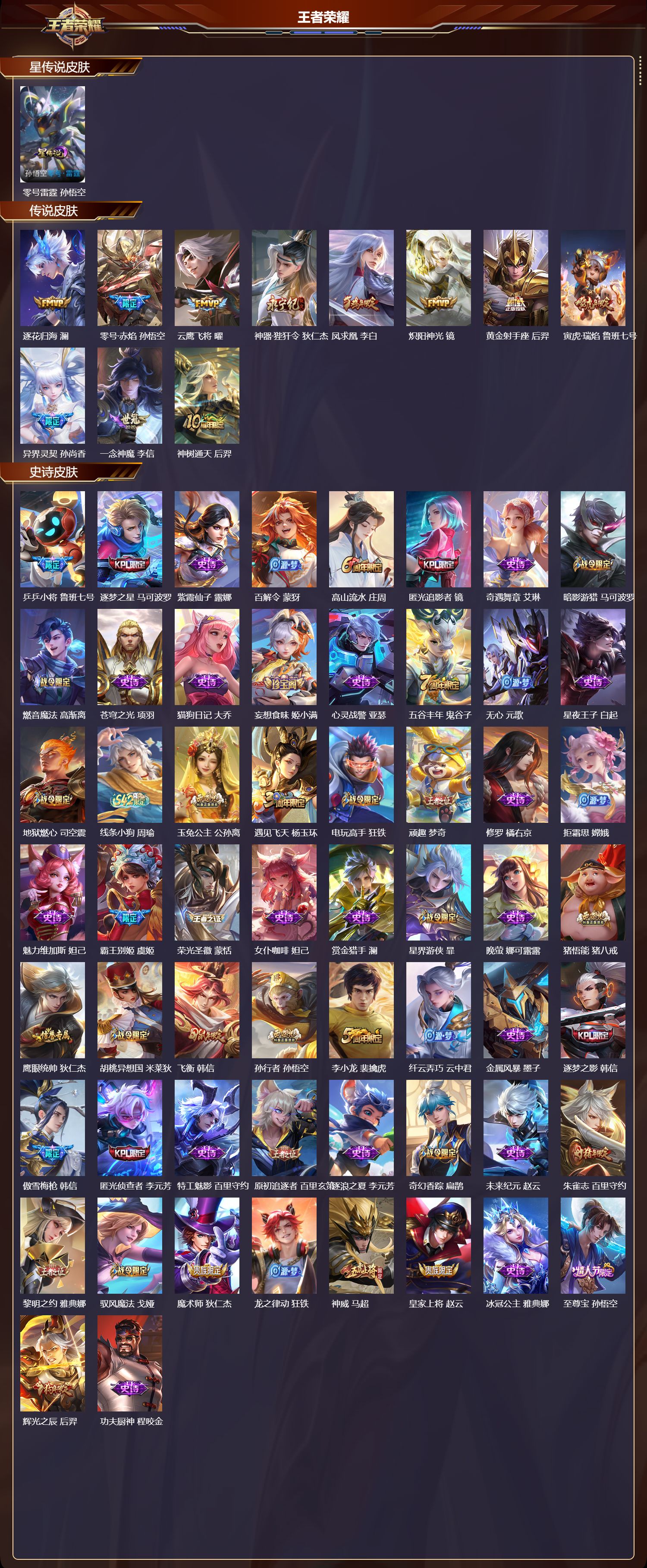 WZQM4254965王者荣耀账号详情图2 WZQM4254965王者荣耀账号详情图2