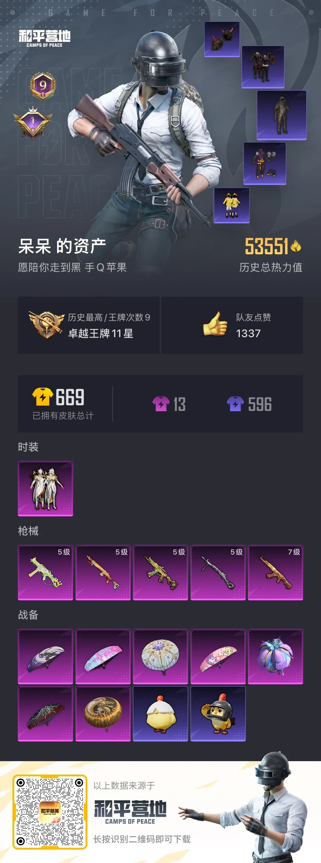 HPSJ4140396和平精英账号详情图2