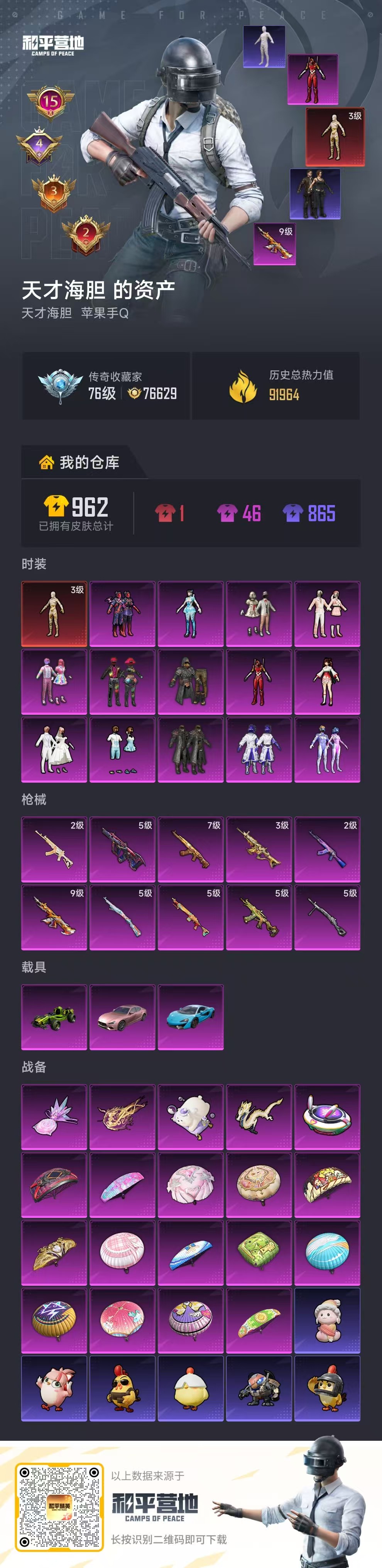 HPSJ4140328和平精英账号详情图2