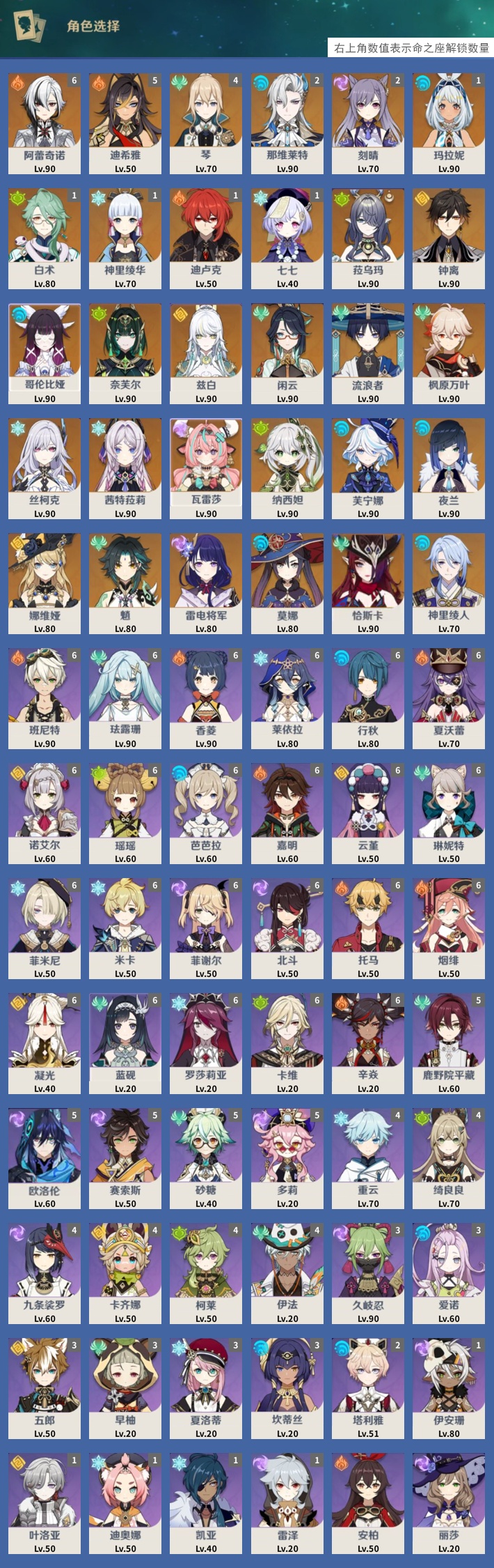 YSMK43742原神账号详情图3 YSMK43742原神账号详情图3