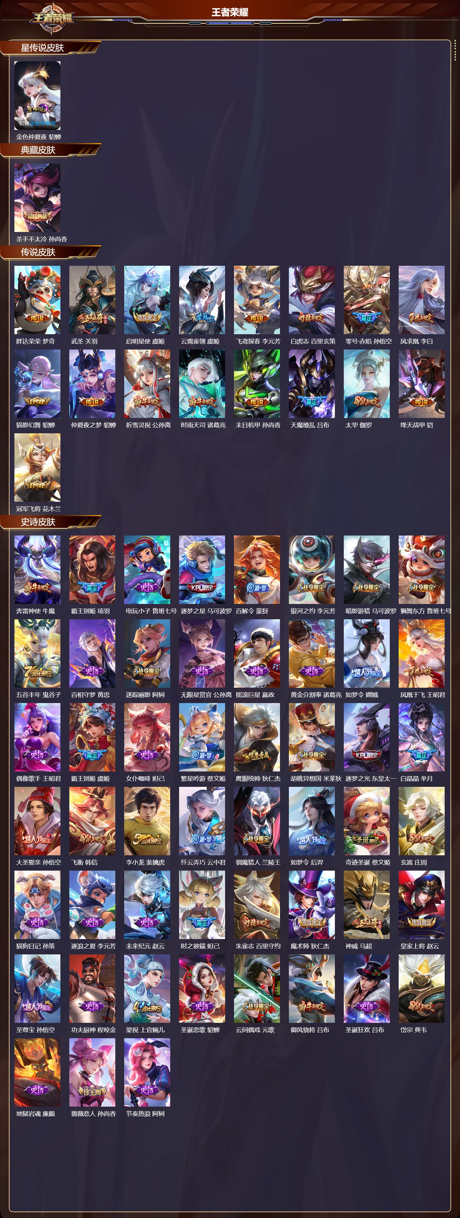 WZQM4257411王者荣耀账号详情图2 WZQM4257411王者荣耀账号详情图2