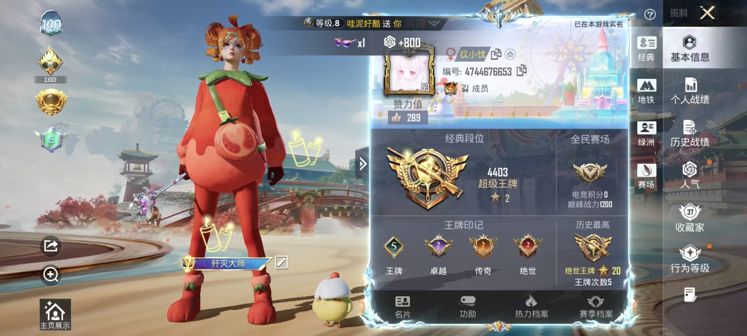 HPSJ4142118和平精英账号详情图3