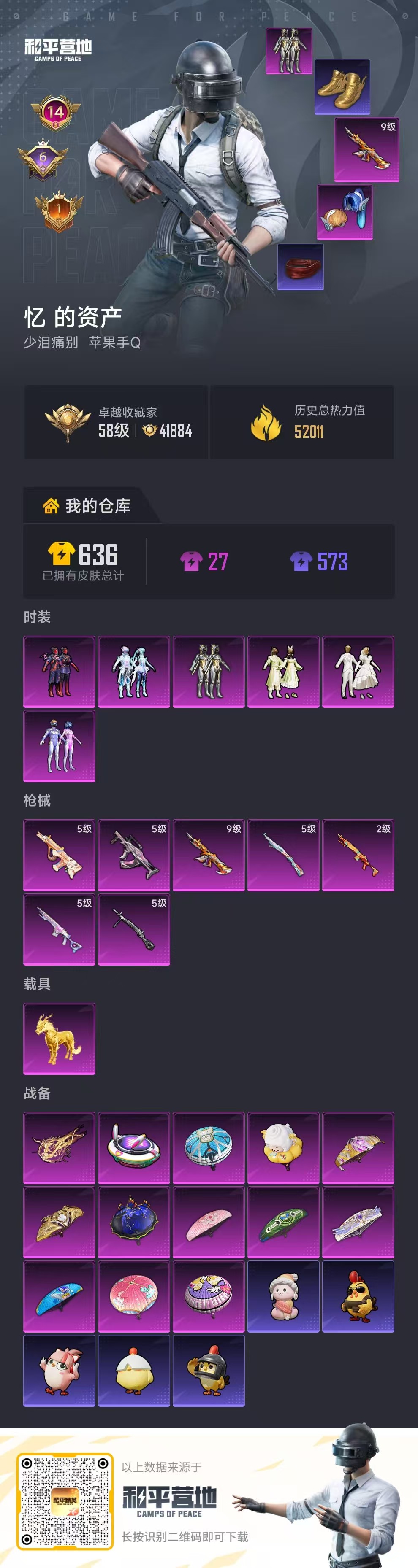 HPSJ4142043和平精英账号详情图2