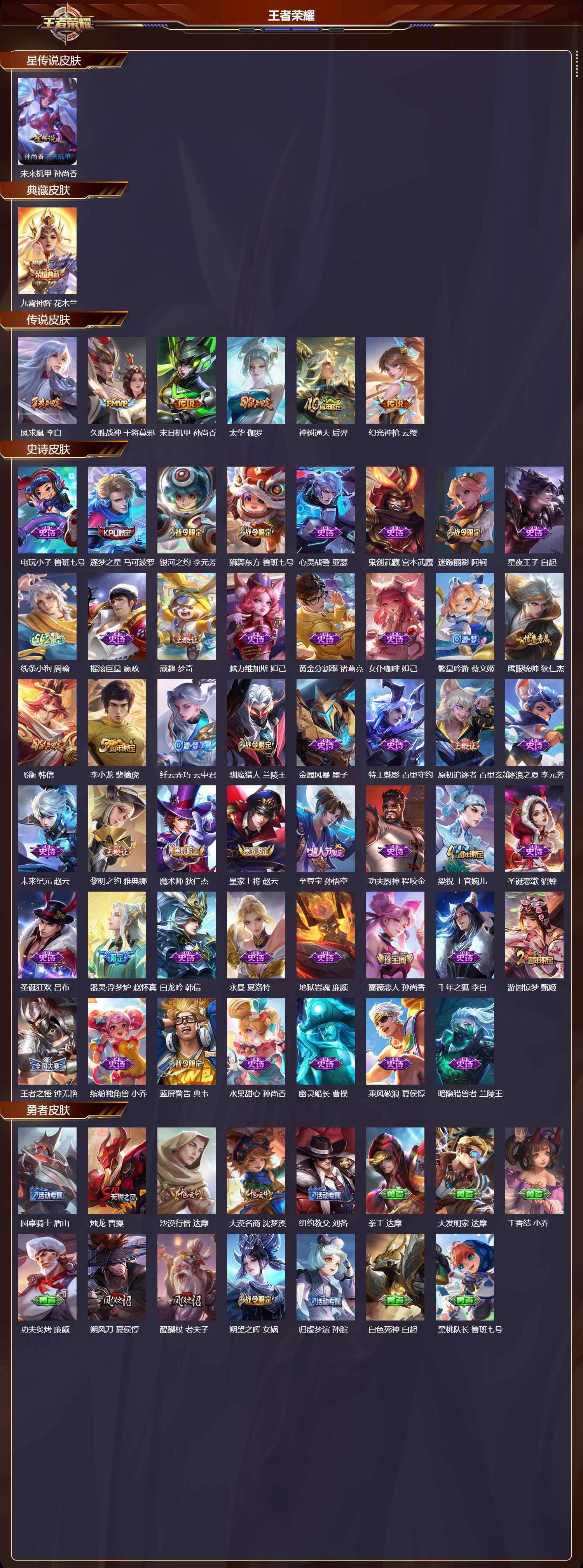 WZQM4257761王者荣耀账号详情图2 WZQM4257761王者荣耀账号详情图2