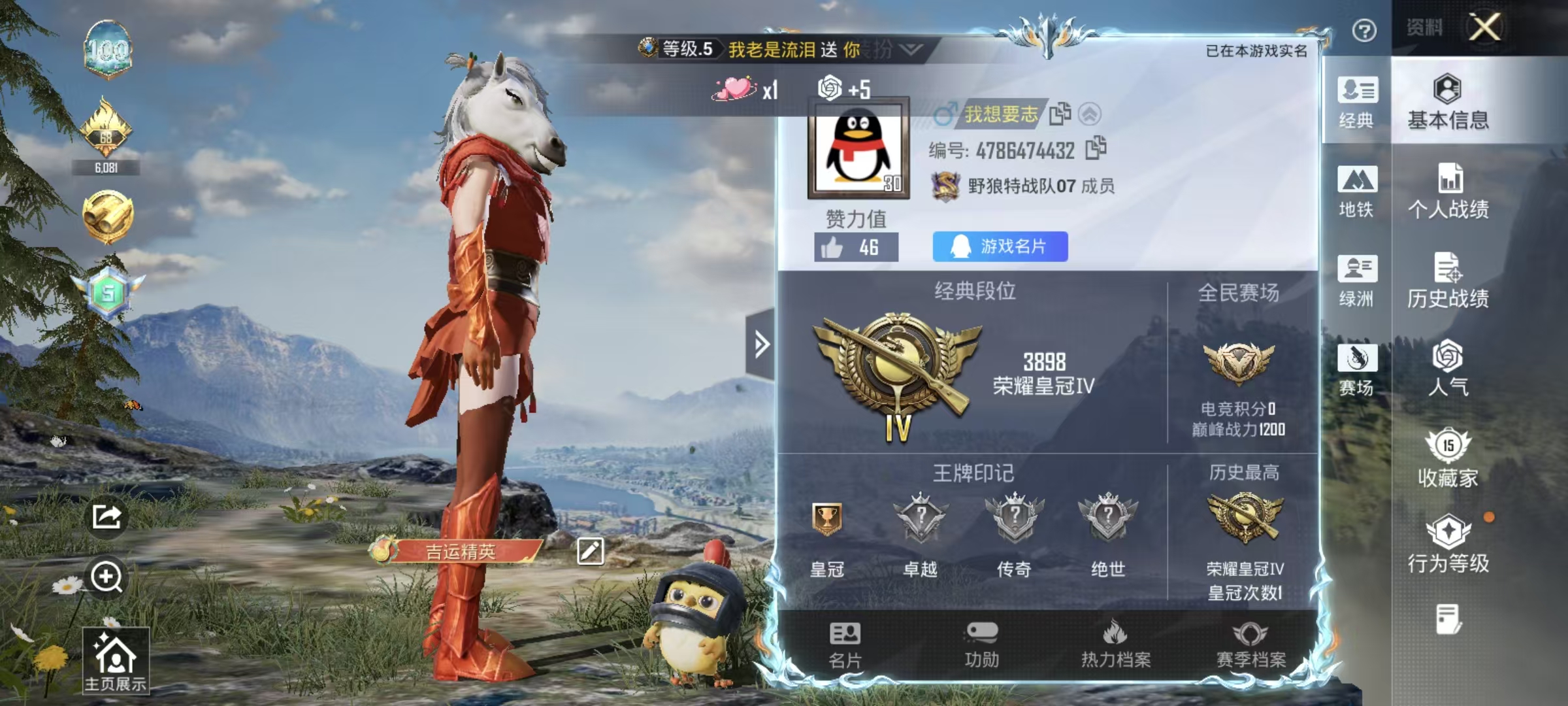 HPSJ4141968和平精英账号详情图3