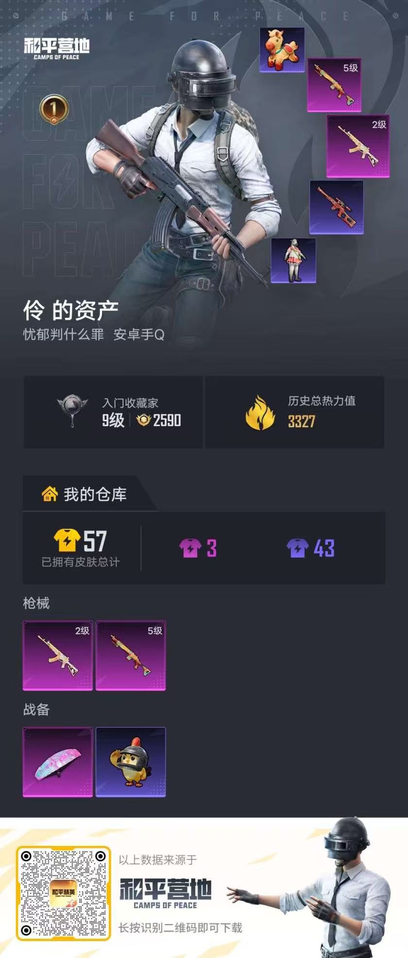 HPSJ4142007和平精英账号详情图2