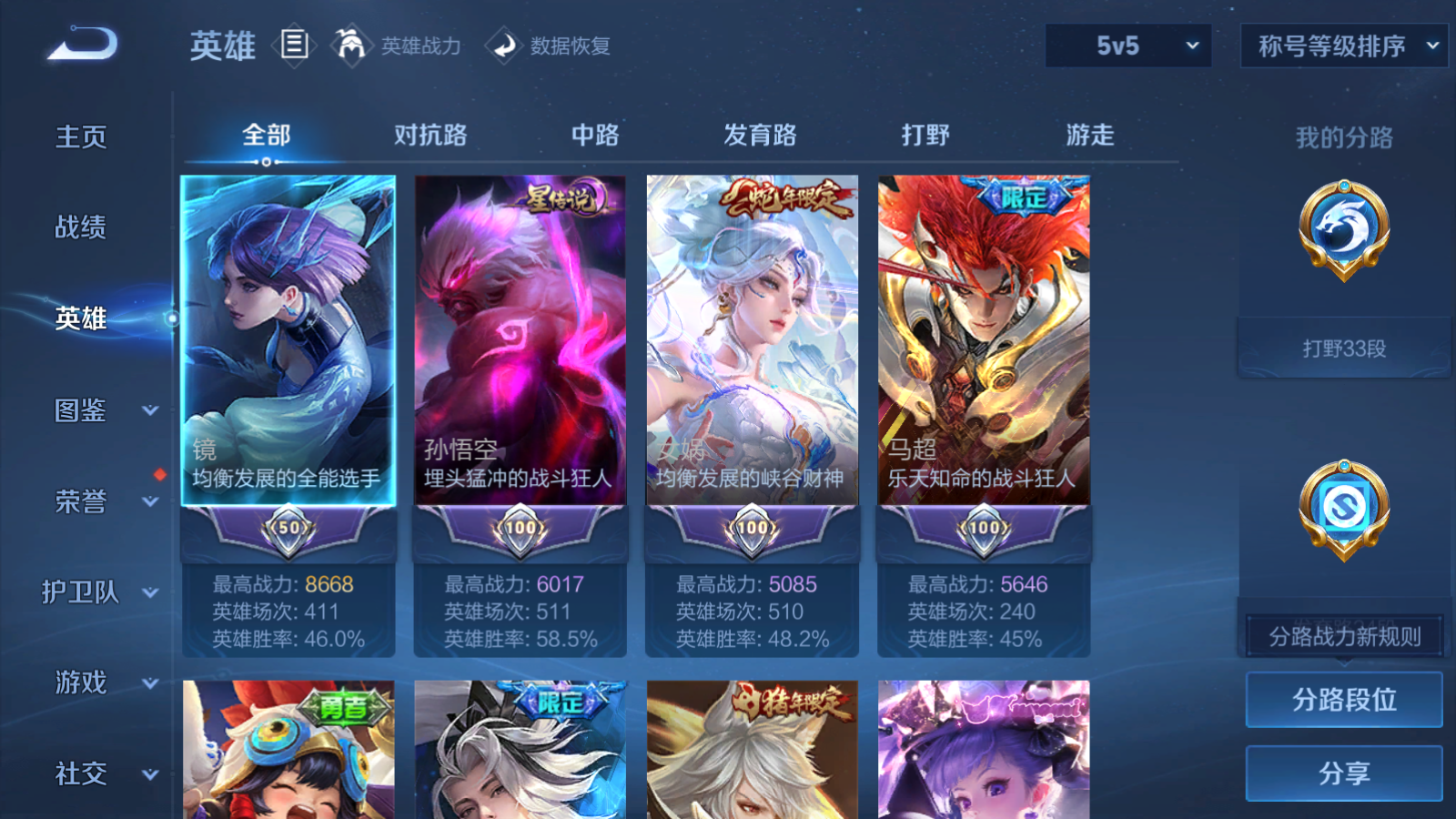 WZLX4265754王者荣耀账号详情图4