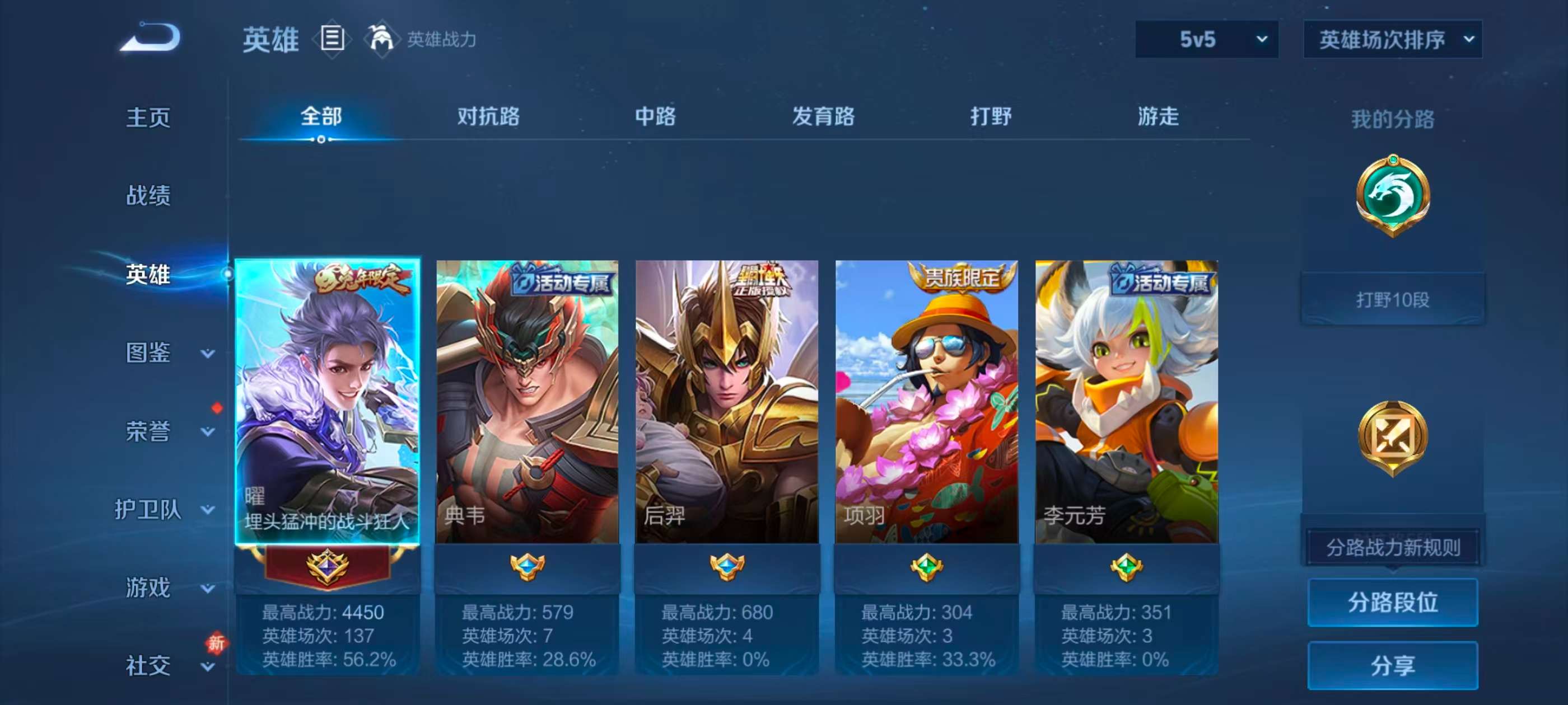 WZCMW4276750王者荣耀账号详情图5