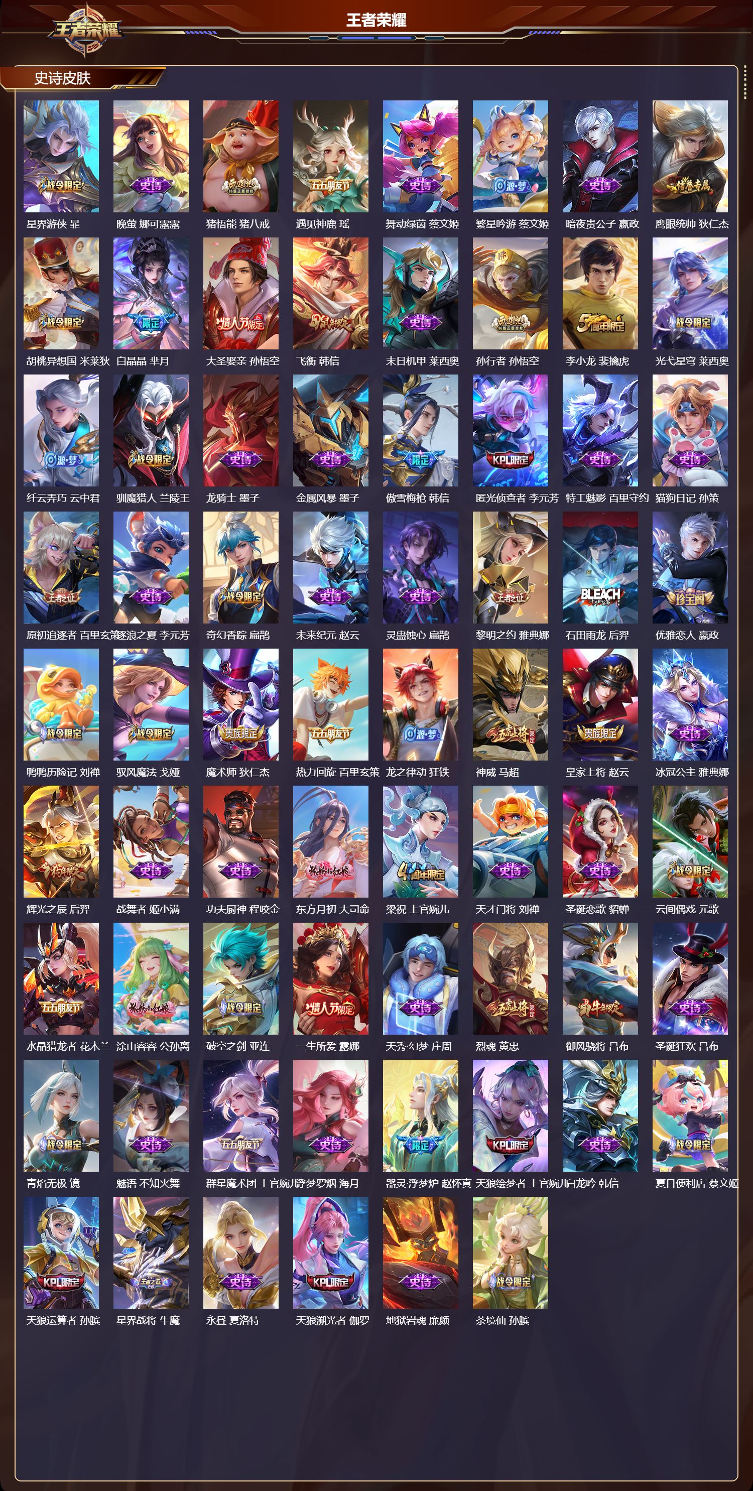 WZQM4257310王者荣耀账号详情图4