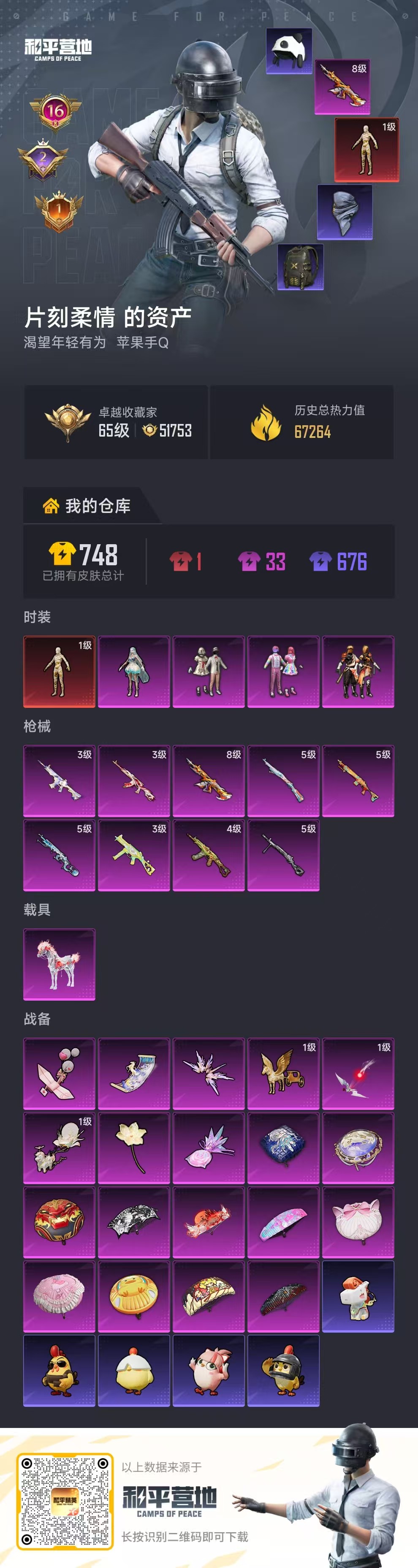 HPSJ4141515和平精英账号详情图2