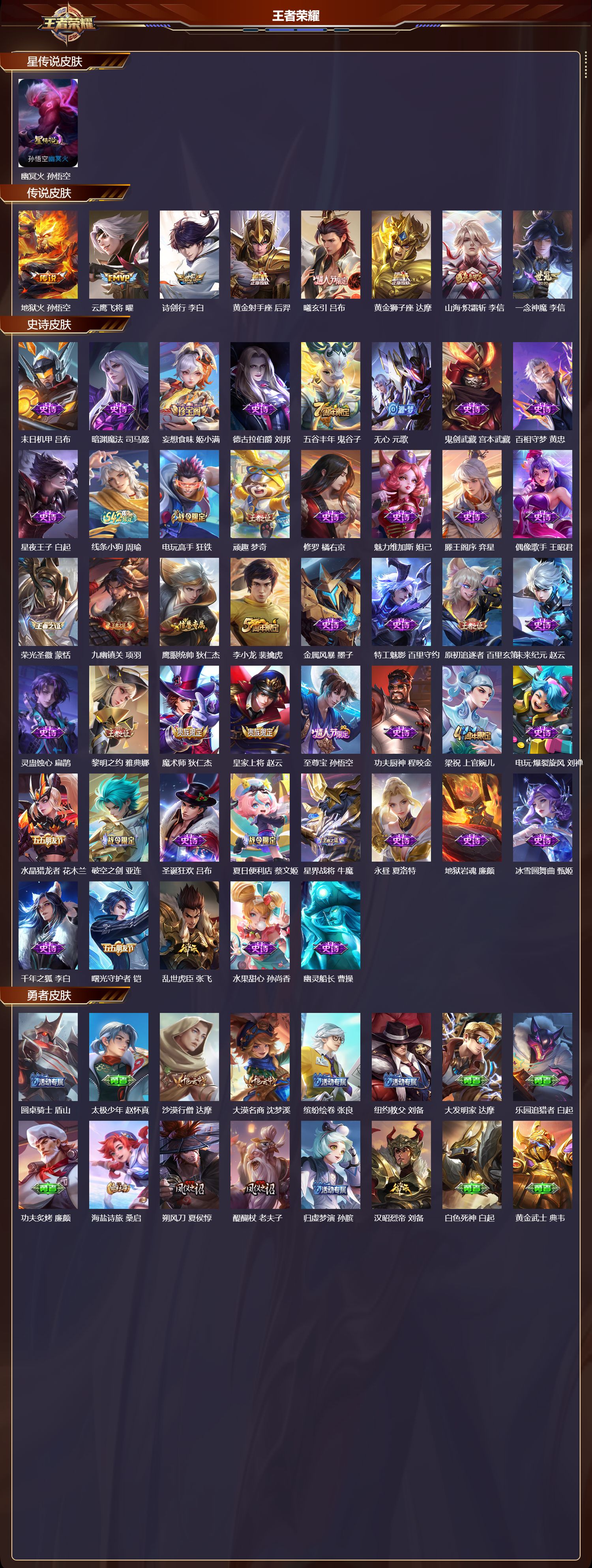 WZQM4257360王者荣耀账号详情图2 WZQM4257360王者荣耀账号详情图2