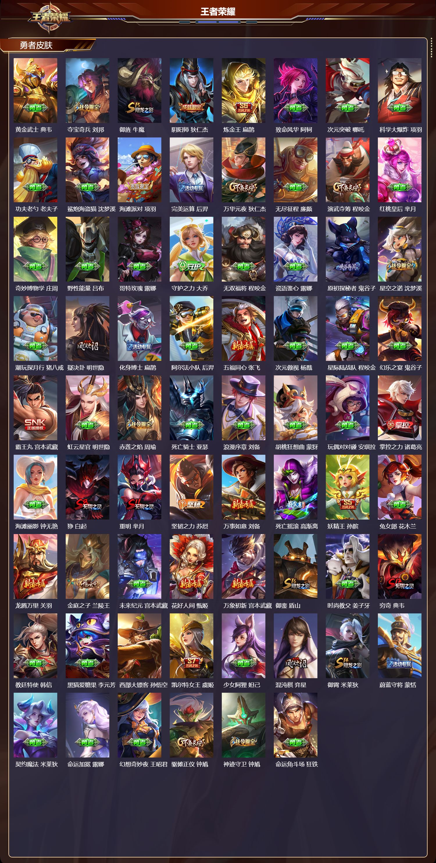 WZQM4257761王者荣耀账号详情图3 WZQM4257761王者荣耀账号详情图3