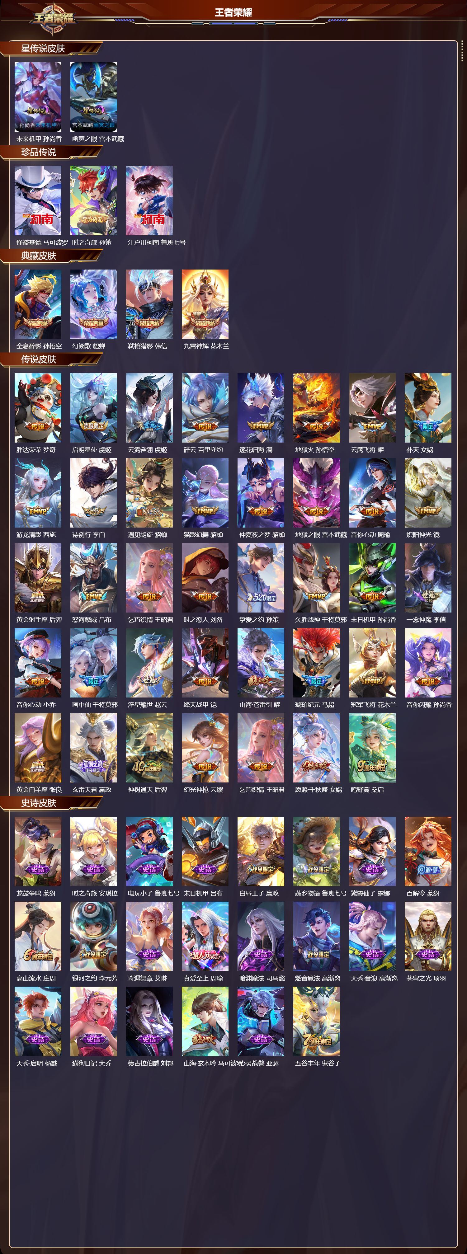 WZQM4257656王者荣耀账号详情图2