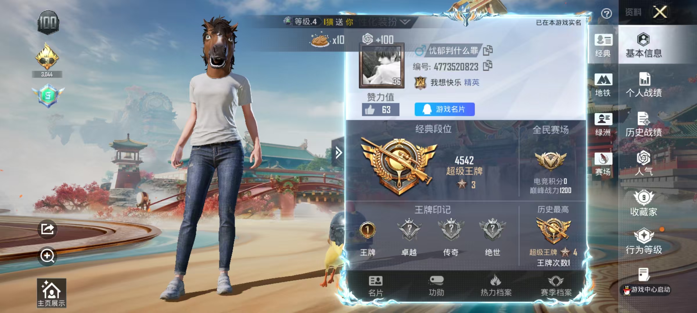 HPSJ4142007和平精英账号详情图3