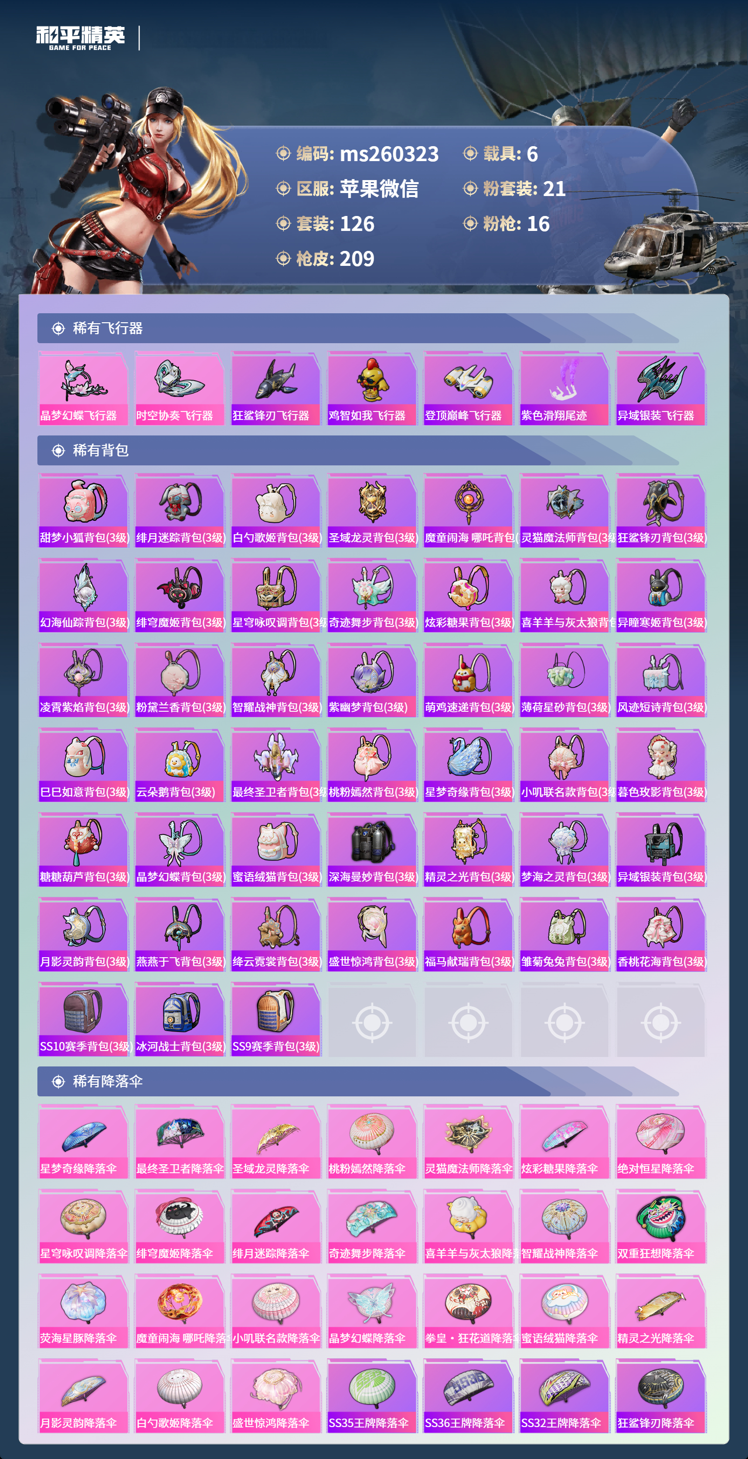 HPLX4141137和平精英账号详情图6