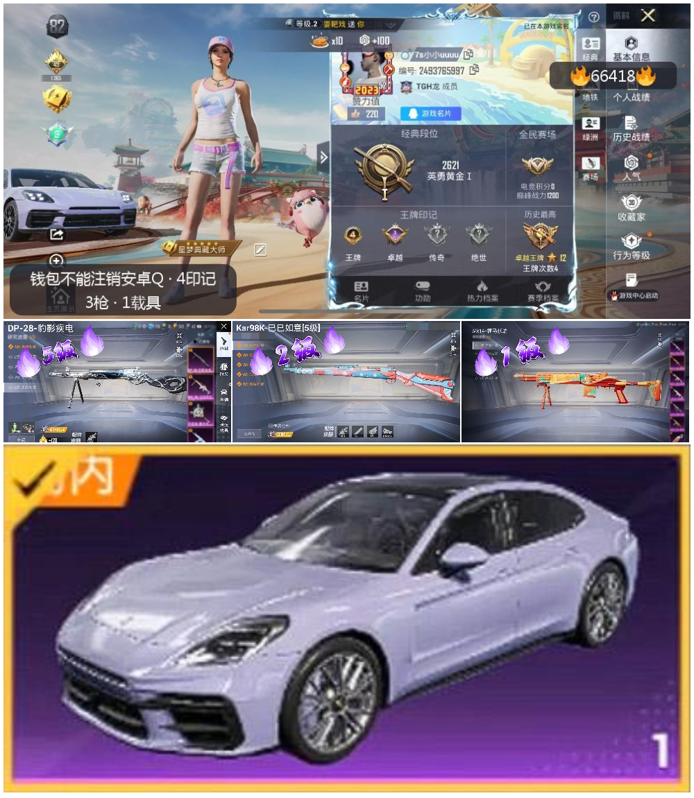 HPSJ4142056和平精英账号详情图4