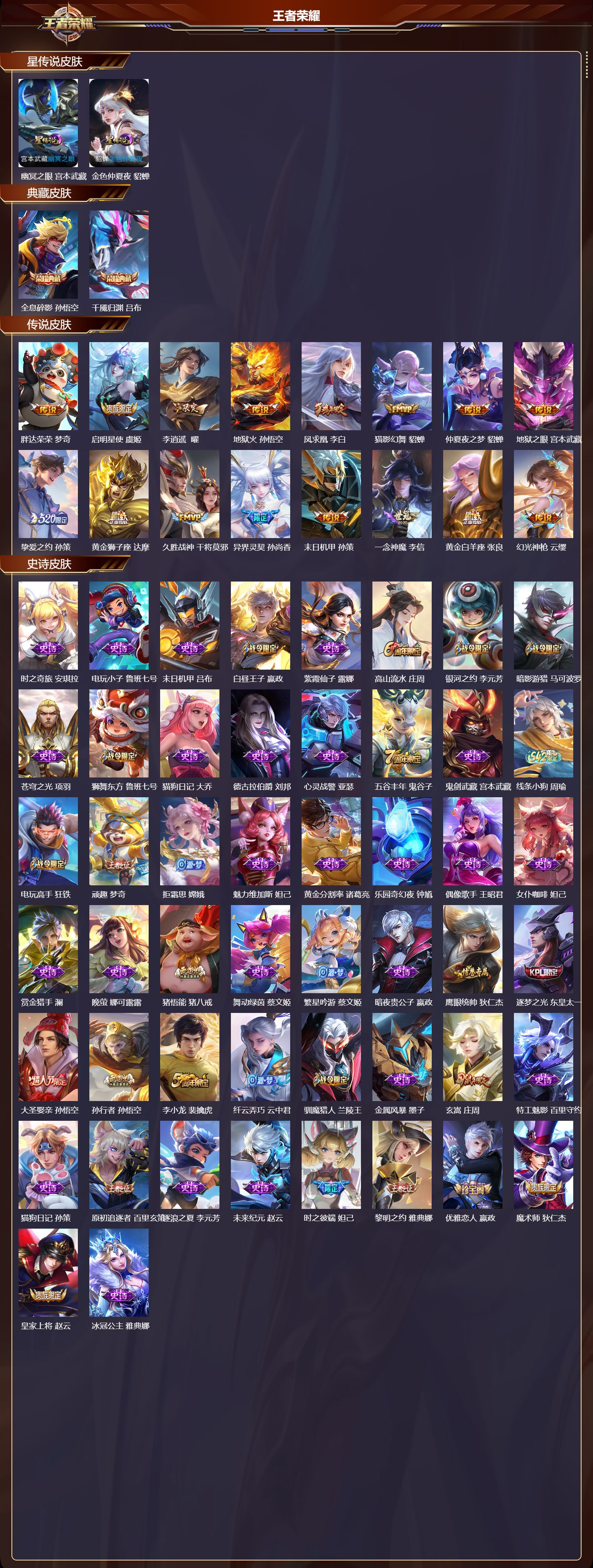 WZMK4257418王者荣耀账号详情图2 WZMK4257418王者荣耀账号详情图2