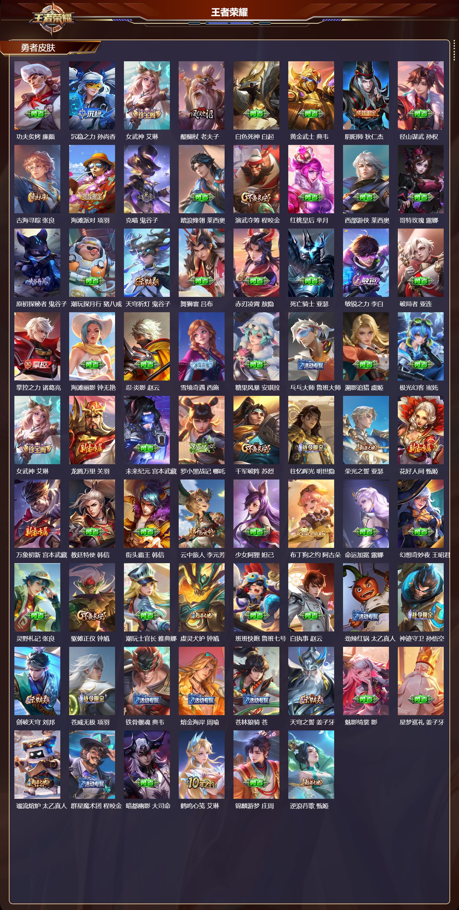 WZQM4257341王者荣耀账号详情图3