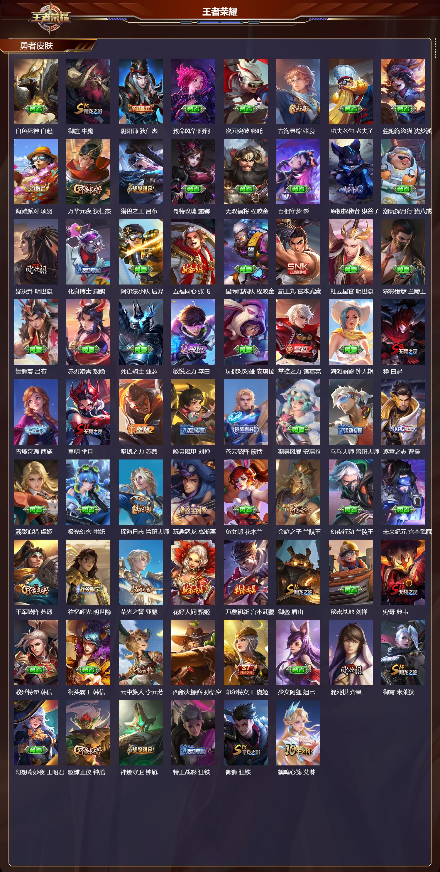 WZQM4257600王者荣耀账号详情图3