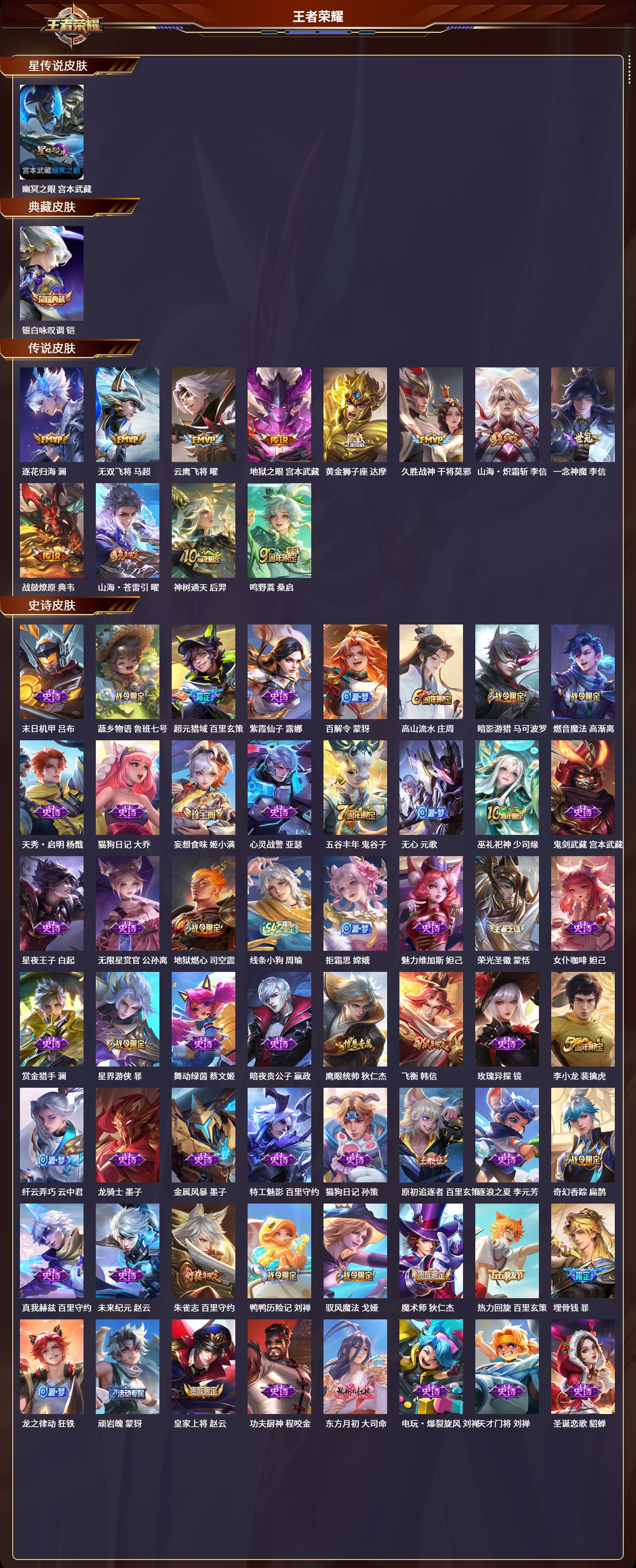 WZLX4267207王者荣耀账号详情图3