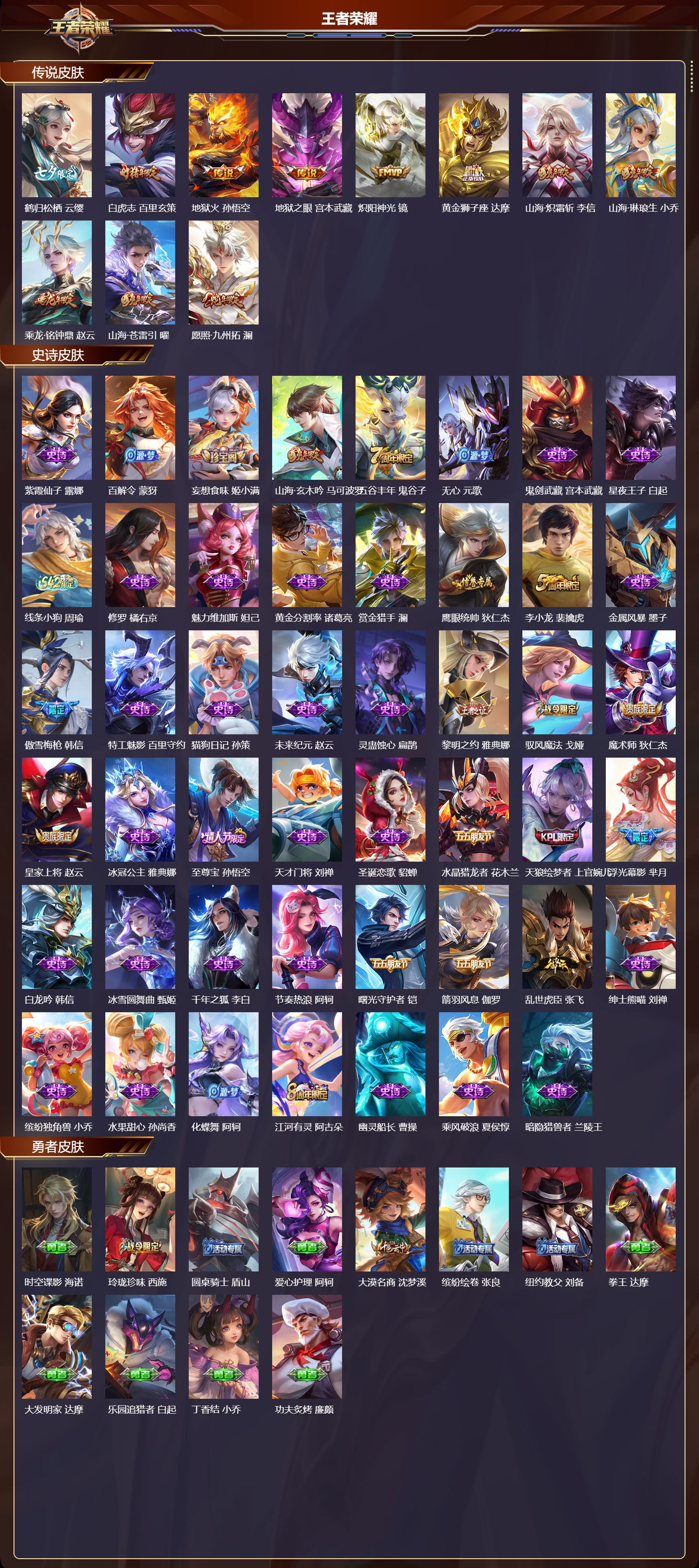 WZQM4257409王者荣耀账号详情图2 WZQM4257409王者荣耀账号详情图2