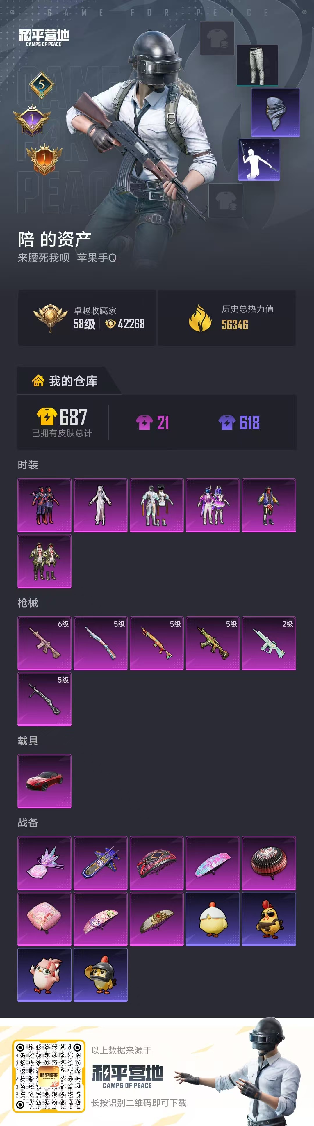 HPSJ4142134和平精英账号详情图2 HPSJ4142134和平精英账号详情图2