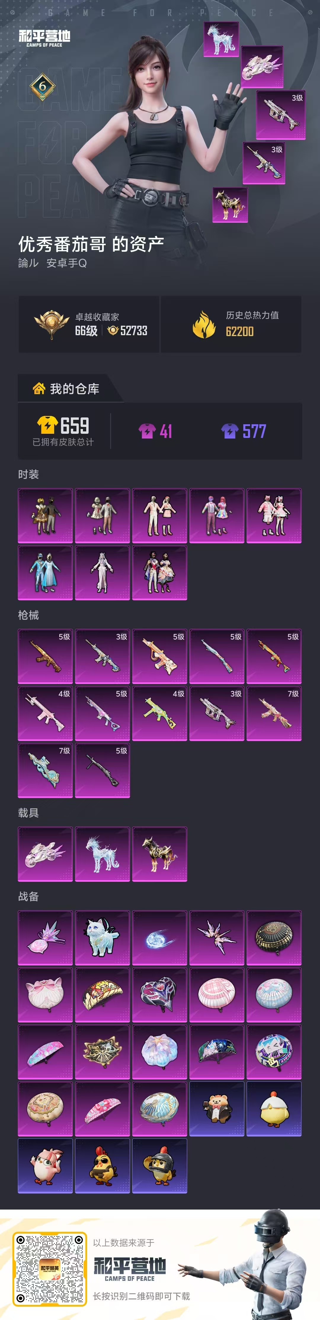 HPSJ4142103和平精英账号详情图2 HPSJ4142103和平精英账号详情图2