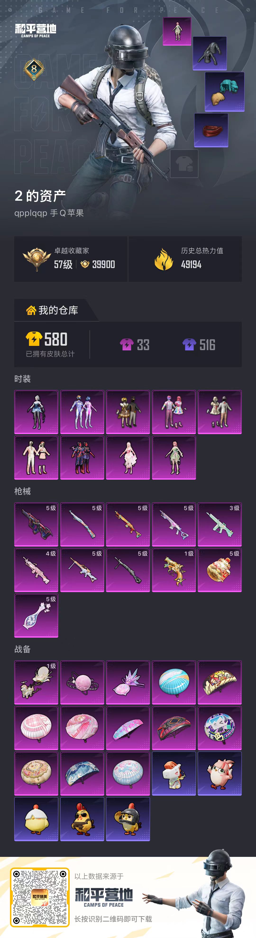 HPSJ4143982和平精英账号详情图2