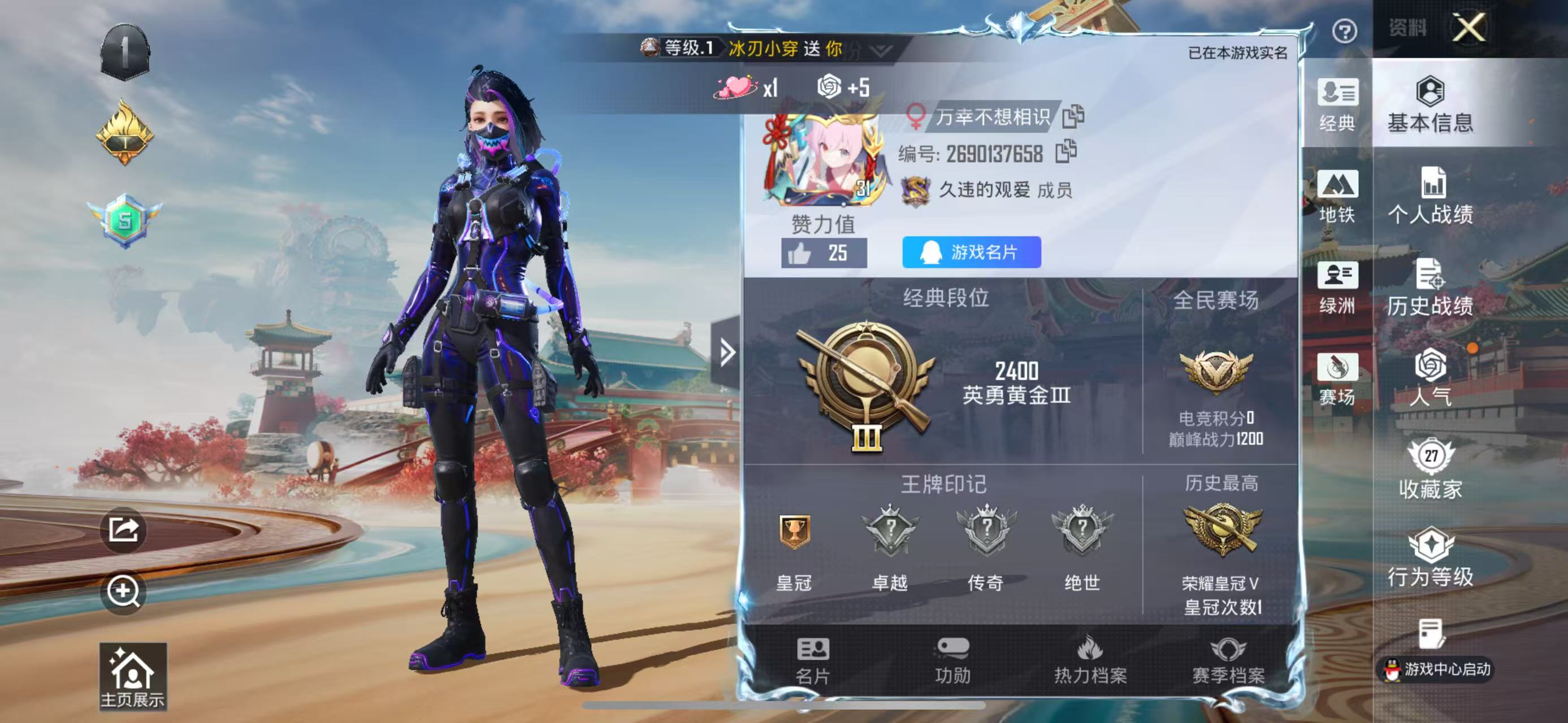 HPSJ4143266和平精英账号详情图3 HPSJ4143266和平精英账号详情图3