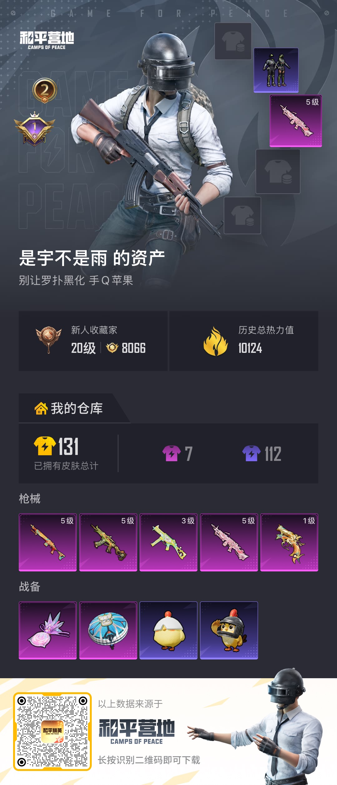 HPSJ4143256和平精英账号详情图2 HPSJ4143256和平精英账号详情图2