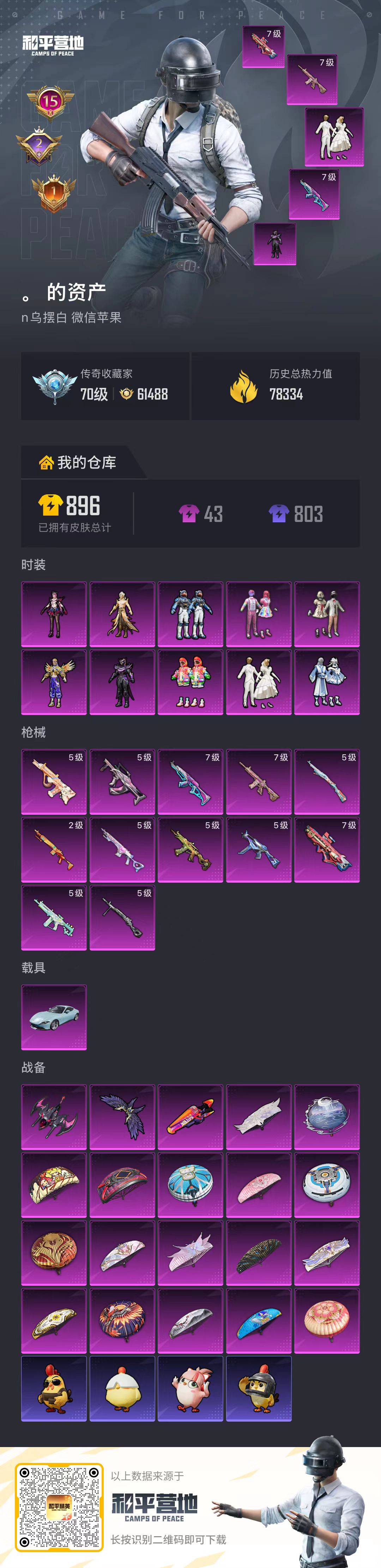 HPSJ4143069和平精英账号详情图2 HPSJ4143069和平精英账号详情图2