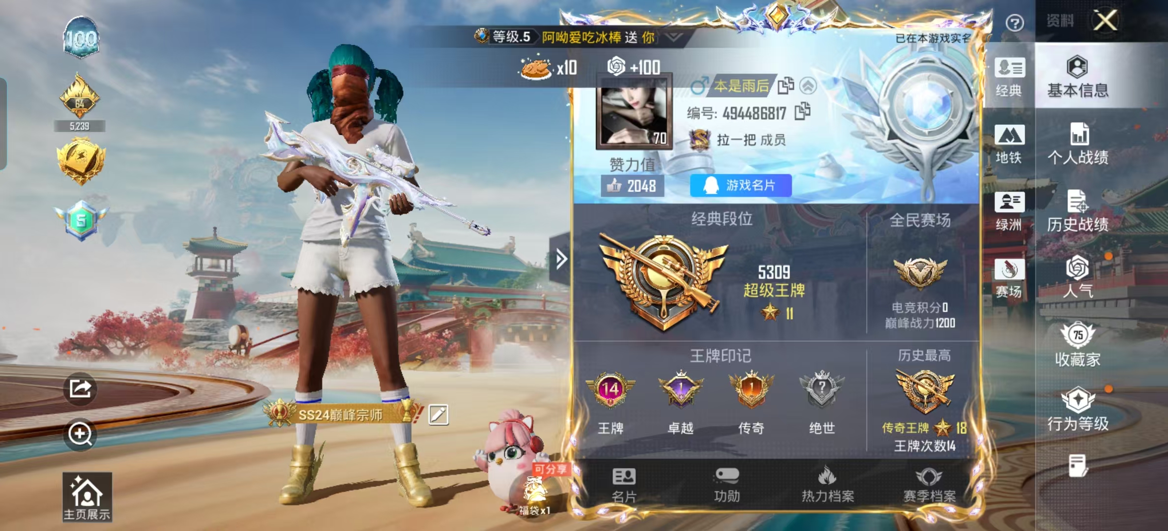 HPSJ4143187和平精英账号详情图3 HPSJ4143187和平精英账号详情图3