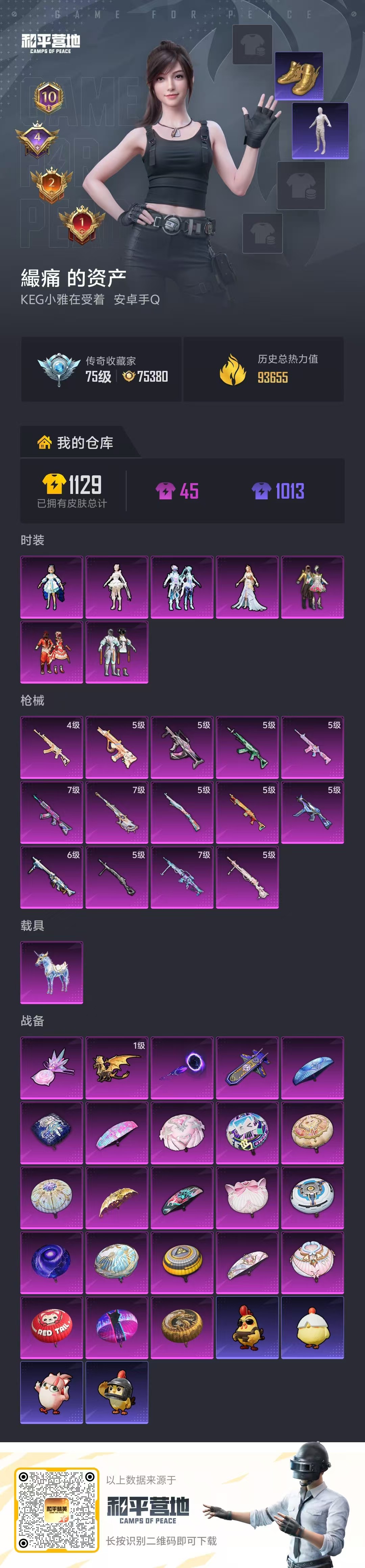 HPSJ4143260和平精英账号详情图2