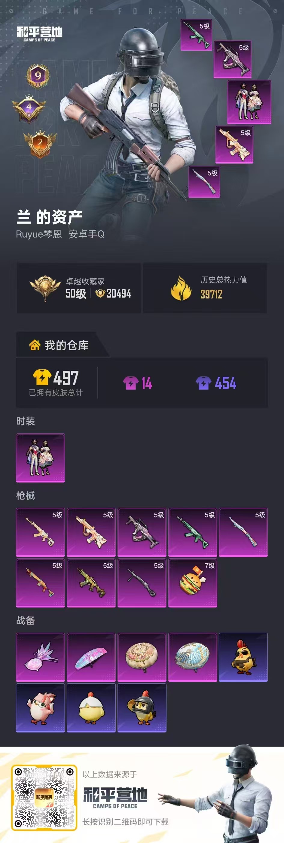 HPSJ4143644和平精英账号详情图2