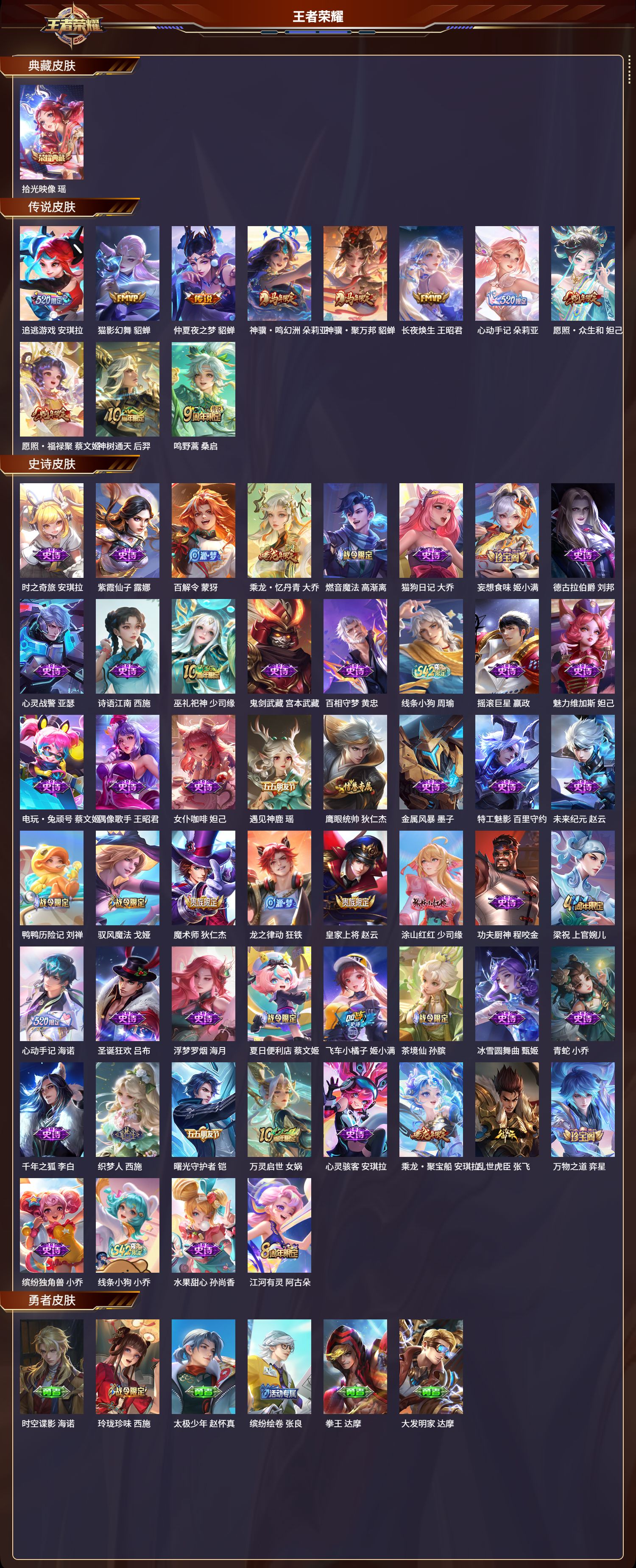 WZLX4259932王者荣耀账号详情图14