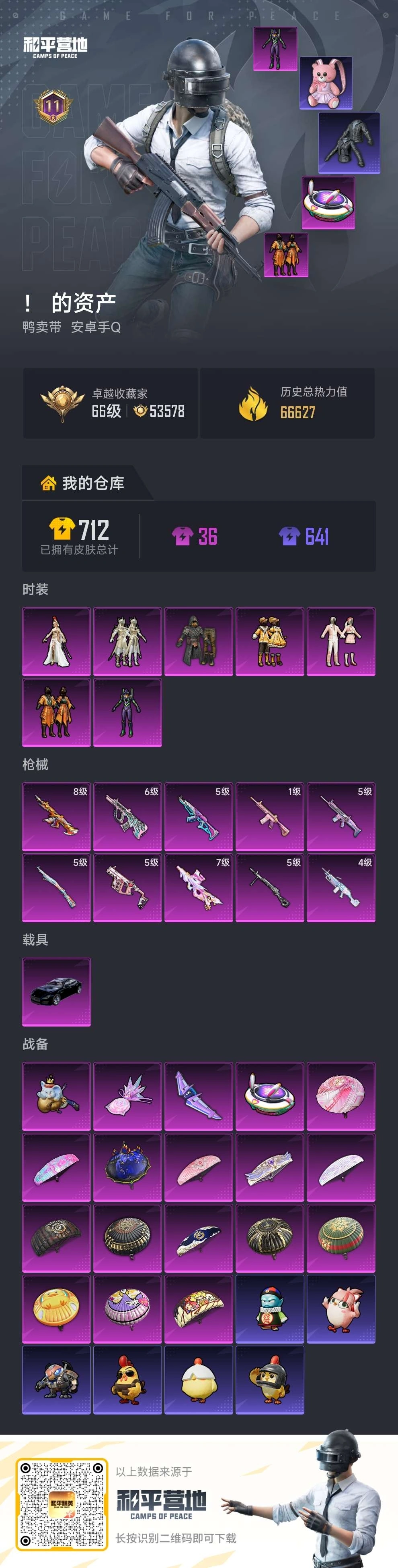 HPSJ4143674和平精英账号详情图2