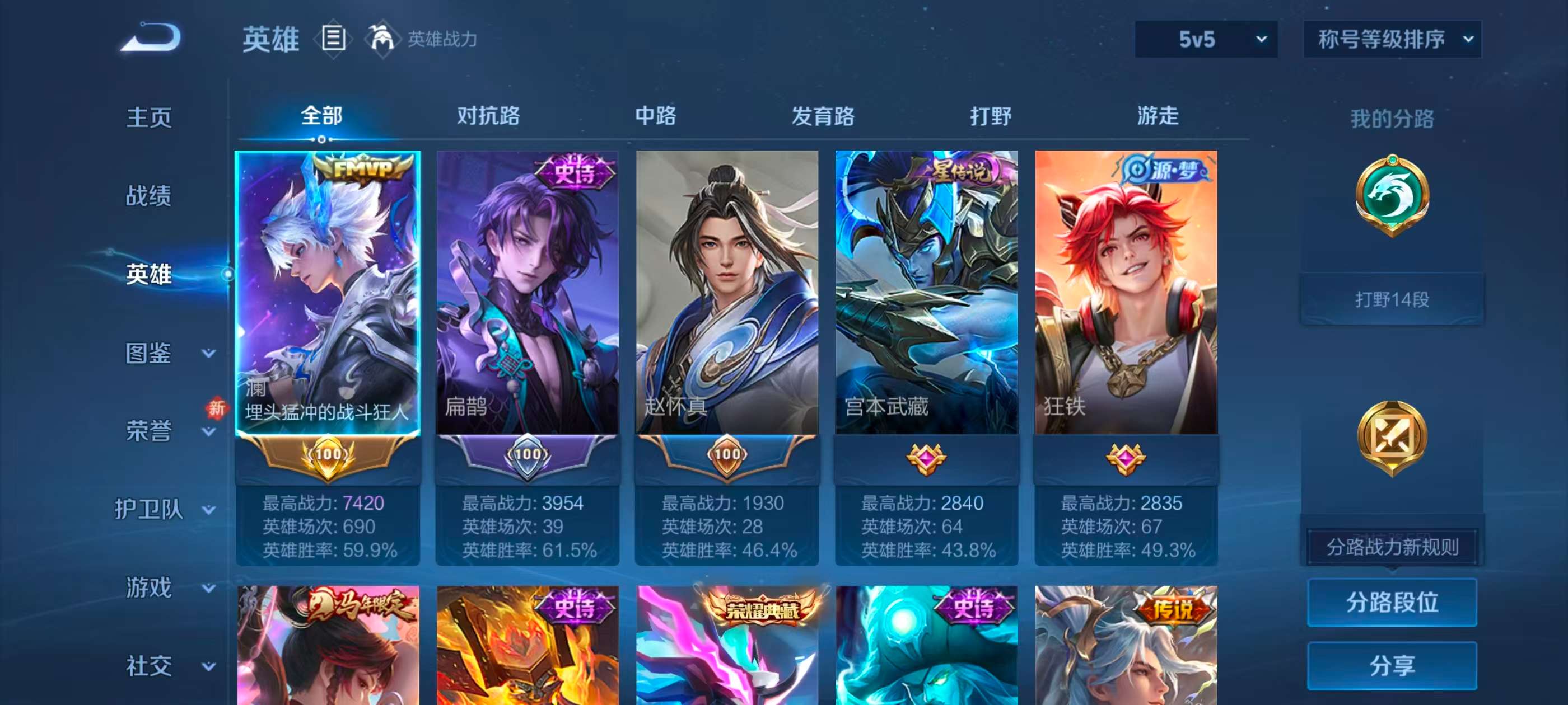 WZCMW4278870王者荣耀账号详情图3 WZCMW4278870王者荣耀账号详情图3