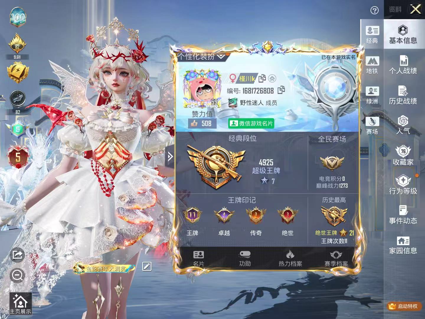 HPSJ4143191和平精英账号详情图3 HPSJ4143191和平精英账号详情图3