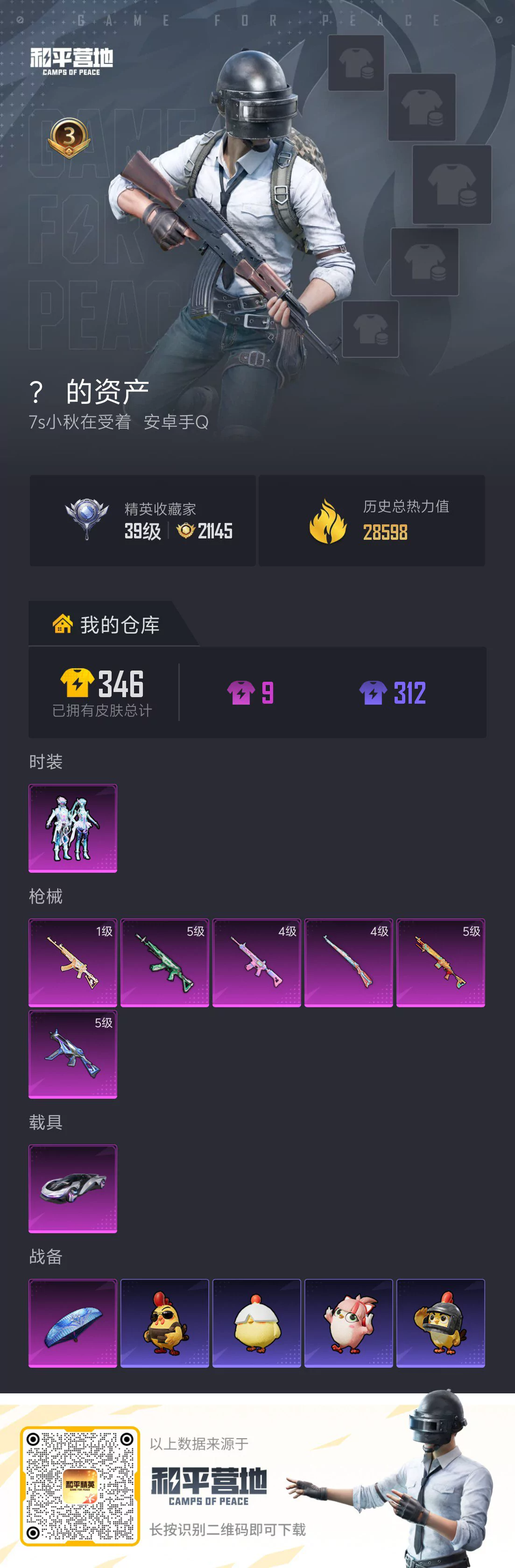 HPSJ4143462和平精英账号详情图2 HPSJ4143462和平精英账号详情图2