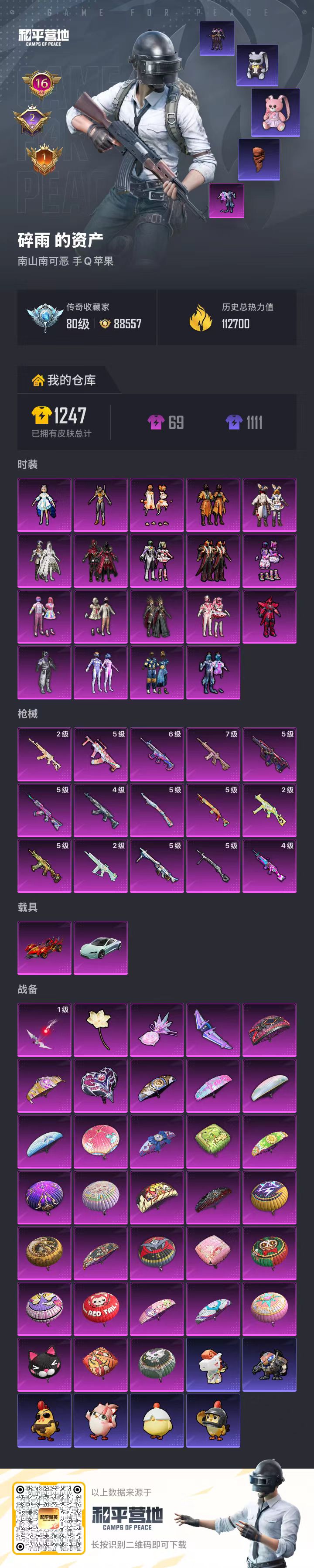 HPSJ4143722和平精英账号详情图2