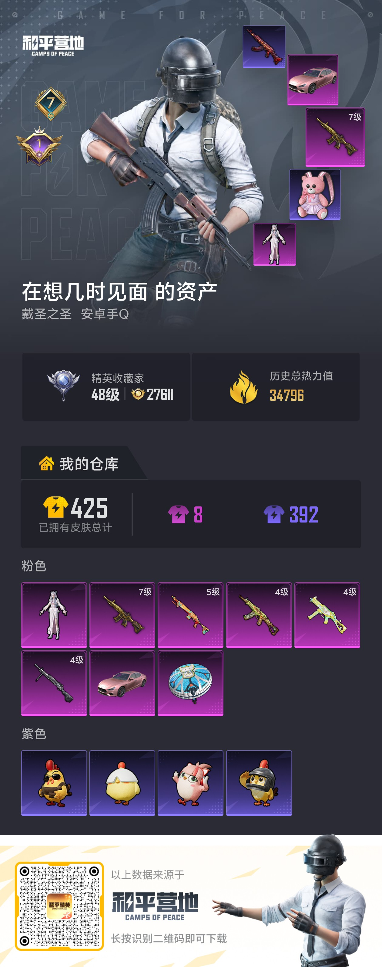 HPSJ4143643和平精英账号详情图2